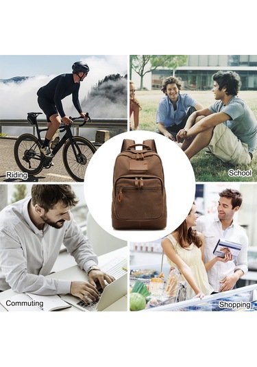 Kanvas Sırt Çantası, Okul Çantası, Yürüyüş Sırt Çantası, Dış Sarı