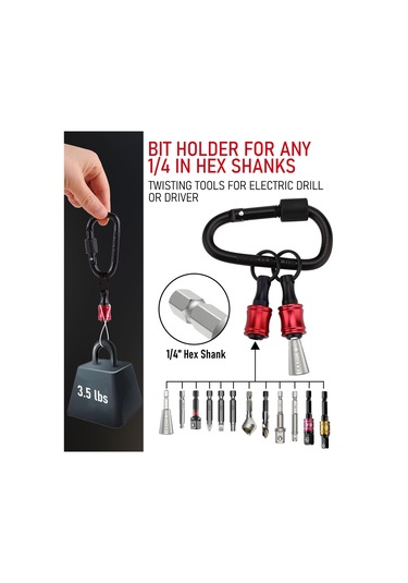 Hangfox Alüminyum Anahtar Zinciri Uzatma Çubuğu 500g Taşıma + Tel Sarma Aracı Seti 2 Adet - Profesyonel Elektrik Ve Tamir İşleri