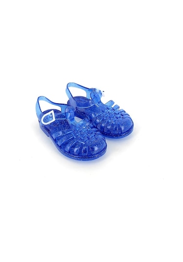 Meduse Sun Cobalt Paillete - Lacivert Simli Çocuk Sandalet
