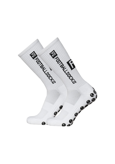 Doğa Sporları Koşu Çorapları Streç Çoraplar Atletik Futbol Futbol Çorapları Saplı Kaymaz Çoraplar Renk: Beyaz