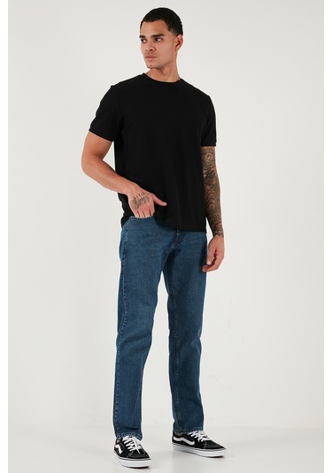 Buratti Pamuklu Comfort Fit Normal Bel Boru Paça Jeans Erkek Kot Pantolon 4400C17Texas Mavi Buratti Pamuklu Comfort Fit Normal Bel Boru Paça Jeans Erkek Kot Pantolon 4400C17Texas Mavi