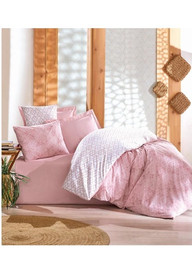 Cotton Box Minimal Çift Kişilik Nevresim Takımı Best Pembe Pembe
