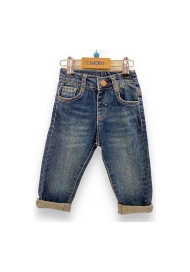 Çikoby Erkek Bebek Kot Pantolon-13808 Mavi