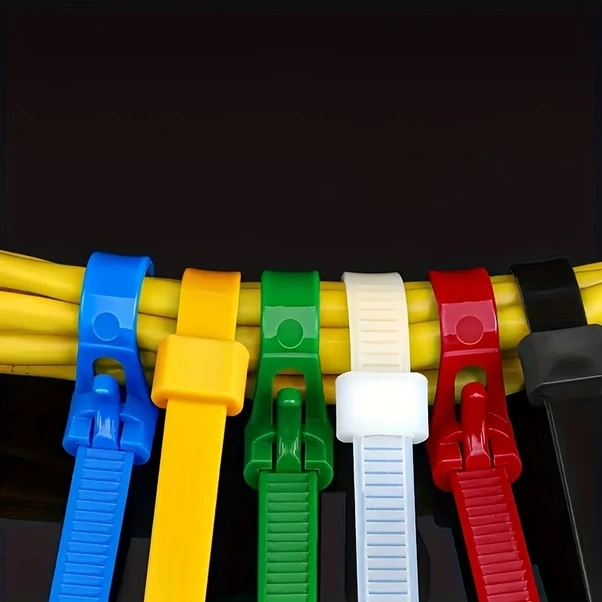 Chenkestoreone 100 Adet Karışık Naylon Kablo Bağı, Sökülebilir Kaydırmalı Düğüm Ev Ofis Bahçe Endüstri Diğer