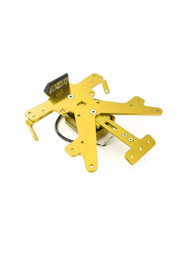 Kawasaki Z1000 Uyumlu Aydınlatmalı Katlanır Plaka Gold Çok Renkli