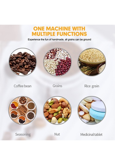 Youtek Manuel Fincan Değiştirici: Çelik Paslanmaz + Akrilik, Ayarı Kolay Kuru Malzeme Öğütücü, Şeffaf Depo Kutusu Gümüş