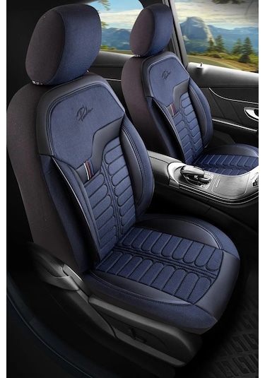 Panda Londra Serisi İngiliz Jakar Kumaş Oto Koltuk Kılıfı - Tam Set