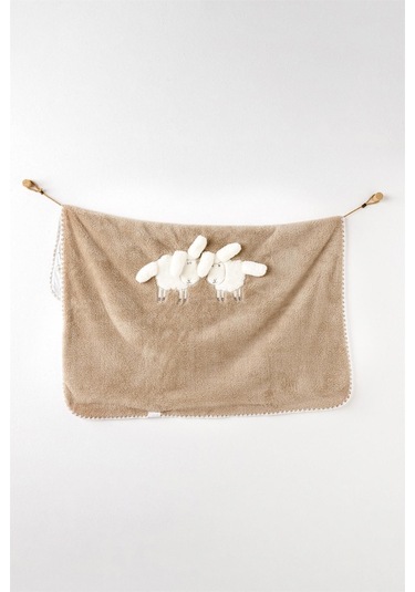 Andywawa Bebek Tinny's Sheep Peluş Battaniye Bej Ac26168 Beige