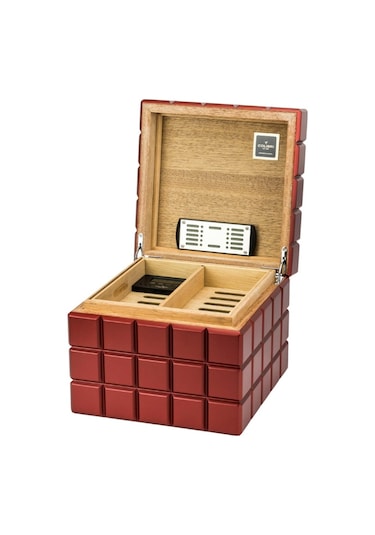 Colibri Heritage Cube Kırmızı Sedir Humidor Puro Kutusu