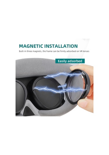 Pıco 4 Hifylux Pc-qf25 1 Çift Manyetik Miyopi Gözlük Kutusu Küresel Olmayan Reçine Vr Gözlük Aksesuarları 300 Derece Bir Çift