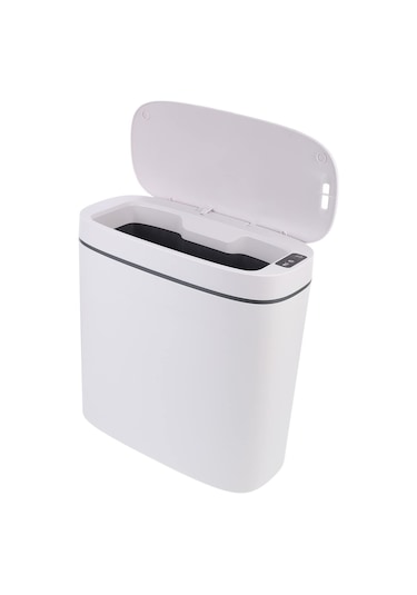 Qfdr Akıllı Çöp Tenekesi Sensörlü Çöp Tenekesi Sensörlü Çöp Beyaz