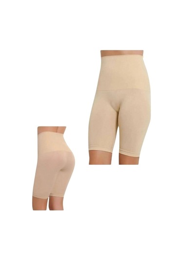Kalça Kaldırıcı Popo Destekli Yüksek Bel Dikişsiz Seamless Ten Korse Tayt Ten