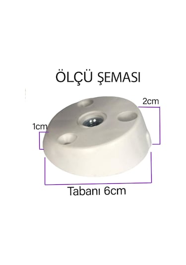 8 Adet Dereceli Ayak Tabanı Beyaz Mobilya Masa Sehpa Ayağı Bağlantı Aparatı Açılı Plastik