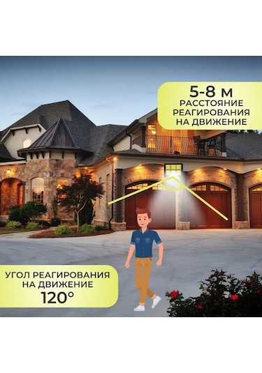 Besthome1 3 Modlu Mırant Led Aydınlatma, Güneş Enerjili Hareket Sensörü, 8 Saat Çalışma, Ip65 Su Geçirmez, 600 Lümen