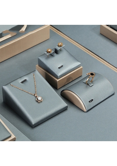 5.5x5.5x3.5 Cm Saplama Tutucu İnci Gri Takı Bilezik Küpe Ekran Standı Çok Renkli