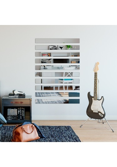 Akrilik Dekoratif Duvar Aynası 5*50 Cm Şeffaf