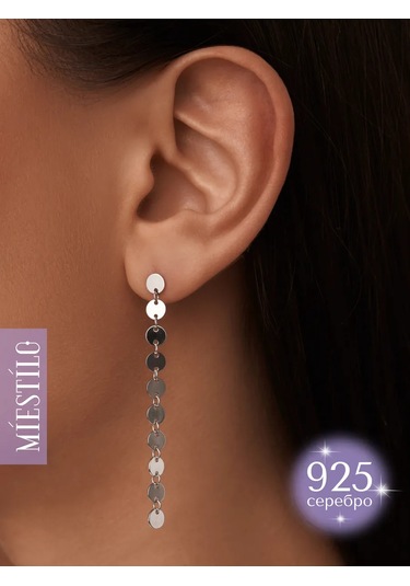 Miestilo 925 Ayar Gümüş Taşı, Uzun Sarkıt Küpe 293363636 Diğer