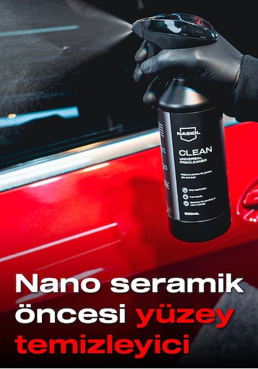 Nasiol Clean Seramik Kaplama Öncesi Yüzey Temizleyici Genel Temizleme 500ML Araç Ev Temizlik Spreyi