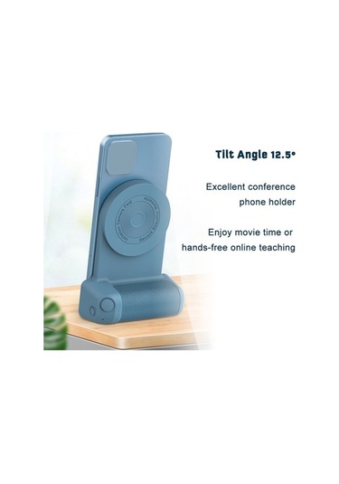 Reedark Manyetik Telefon Tutucu: Kablosuz Şarj Standı & Bluetooth Kumanda İle Video/fotoğraf Çekimi Mor Pd Mor
