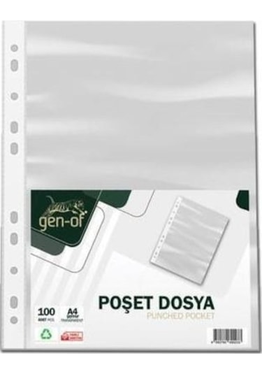 Gen-of A4 Poşet Dosya 100 'Lü 35 Paket