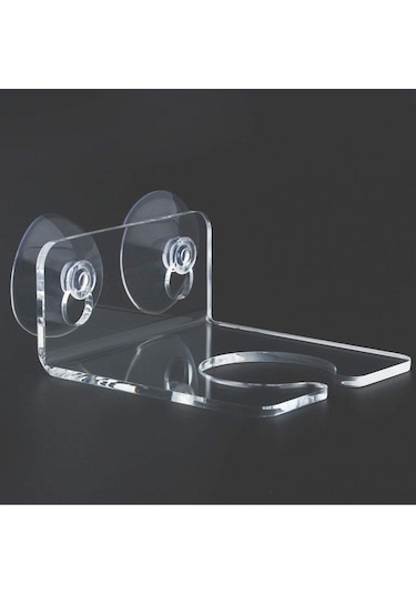 Mutfak Küvet Duvara Montaj Vantuz Akrilik Tek Şarap Cam Raf Tutucu Diğer