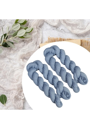 Homyl 2x Şifon Masa Örtüsü Parti Malzemeleri Düğün Gelin Duşu Mavi