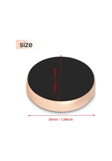 Moveevo Araç İçi Manyetik Telefon Tutucu - 360 Döner, Tek Elle Kullanım, Güçlü Tutma, Evrensel Uyum Altın Renk