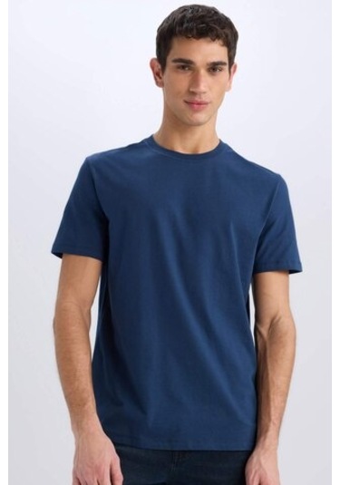DeFacto %100 Pamuk New Regular Fit Bisiklet Yaka Basic Düz Kısa Kollu Tişört V7699AZ25SPNV241 DeFacto %100 Pamuk New Regular Fit Bisiklet Yaka Basic Düz Kısa Kollu Tişört V7699AZ25SPNV241