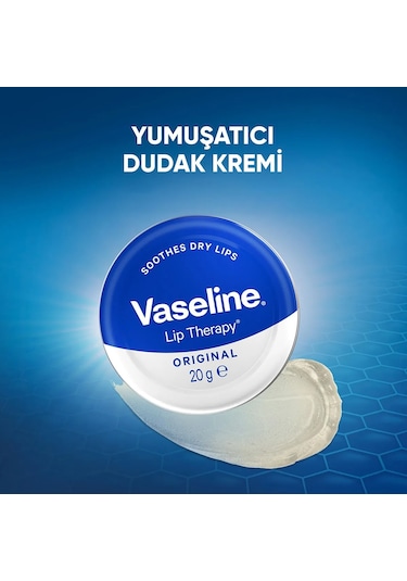 Vaseline Lip Therapy Yumuşatıcı Dudak Kremi Original 2 x 20 G