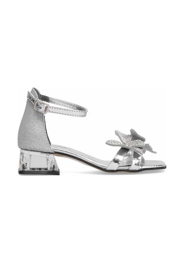 Elit Br-f-150-25y Filet Kız Çocuk Abiye Ayakkabı Gümüş Gümüş