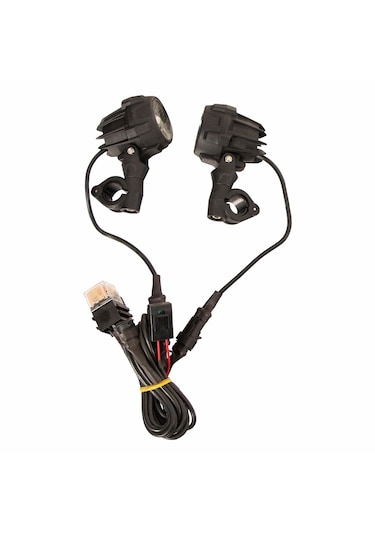 Gp Kompozit Medium Universal Motosiklet Sis Farı Seti Siyah