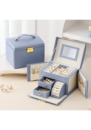 Mk-27 Premium Takı Mücevher Kutusu Altın Saklama Kutusu