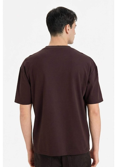 Defacto Nefes Alabilen Oversize Tişört X3926az26spbn192 Kahve-bn192