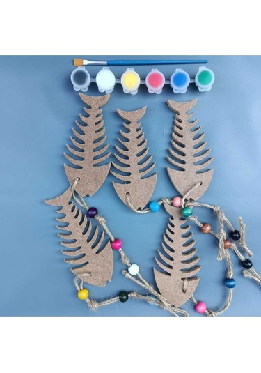 Na Neşeli Ahşap İpli Sarkaç Takımı Oda , Kapı , Duvar , Balkon , Bahçe ,yazlık Süsü. Okul Etkinlik ,ham Ahşap Boyama Model Karısıkset31