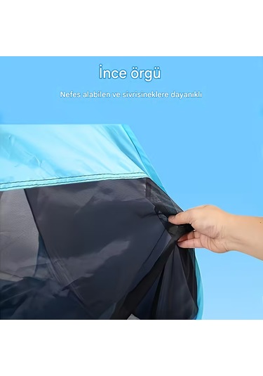 Küçük Plaj Çadırı Açık Mavi