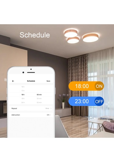 Aubyhe Akıllı Ev Wifi+bluetooth Kontrolcü, Uygulama Ve Ses İle Kumanda Edilebilir, 2.4g Kablosuz Çift Açık-kapat Beyaz
