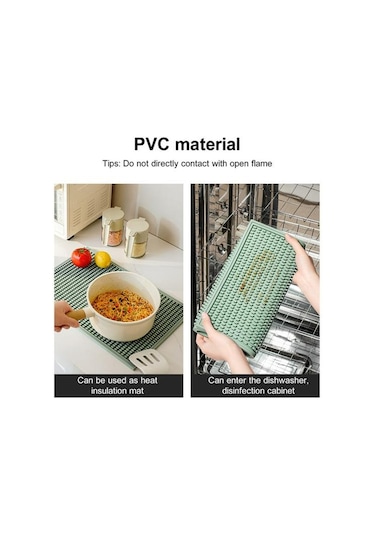 Açık Gri 2 Adet Silikon Kaymaz Drenaj Bar Mat Seti Modern Minimalist Tasarım Yalıtımlı Coaster Şarap Bardakları İçin Çevre Dostu