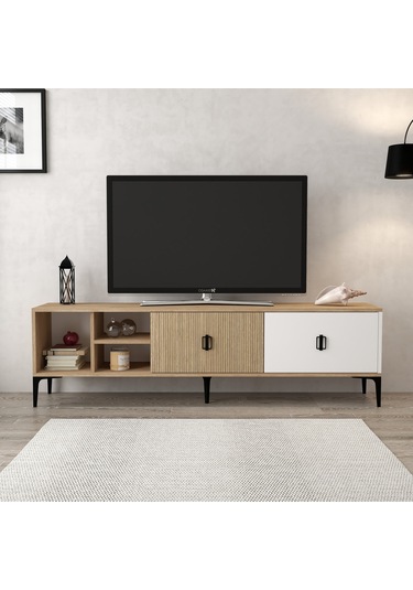 3806 Era Tv Ünitesi 180 Cm 2 Kapaklı Raflı Sepet - Beyaz - Yunus Tv Sehpası Beyaz - Yunus - Sepet Çok Renkli 3806 Era Tv Ünitesi 180 Cm 2 Kapaklı Raflı Sepet - Beyaz - Yunus Tv Sehpası Beyaz - Yunus - Sepet Çok Renkli