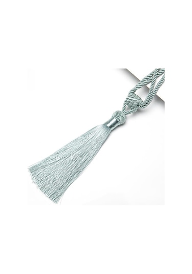 Mavi 1 Adet El Yapımı Yüksek Kaliteli Perde Tiebacks El Dokuma Holdbacks Ev Dekoratif Püsküller Tiebacks 12 Renk