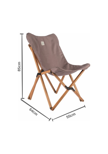 Bag The Joy Ahşap Masa Sandalye Seti Kahverengi-koyu Gri-50 50 50 Koyu Gri