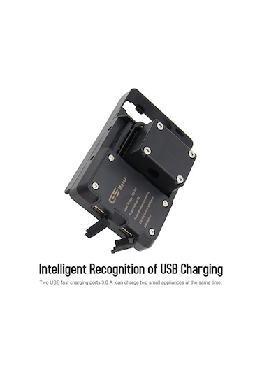 Yifomall Bmw R1200gs Lc/adventure/s1000xr/r1200rs İçin Dayanıklı Abs Akıllı Telefon Navigasyon Tutucu, Titremeye Dayanıklı, Şarj Desteğiyle