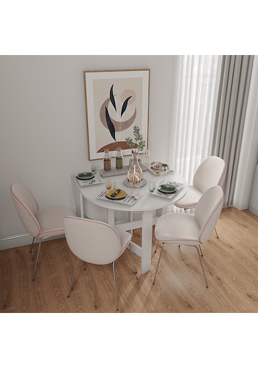 Pratik Katlanır-açılır Kapanır Yuvarlak Mutfak Yemek Ma