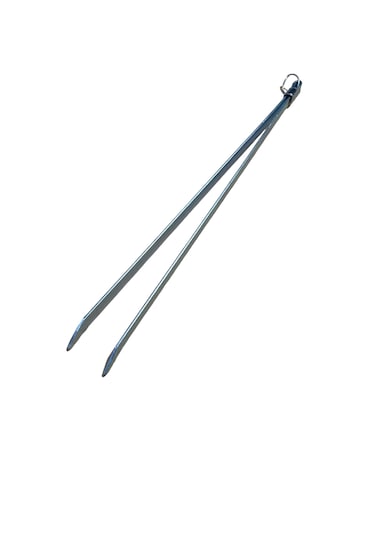 Mobilreyon Mangal, Barbekü Köz Maşası Galvanizli Silme Demir 50cm
