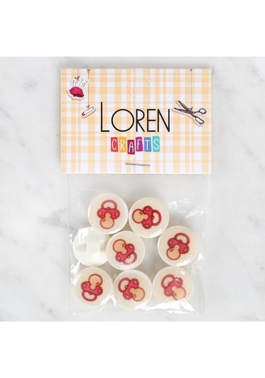 Loren Crafts 8'li Emzik Düğme - 1005