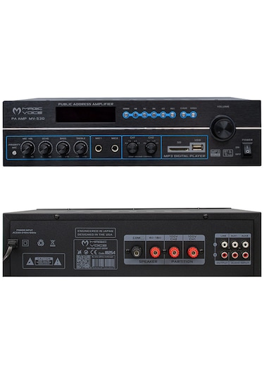 Magıcvoıce Mv-530 120 Watt Usb/sd/uk Bluetooh 2 Mik Girişli 2 Böl
