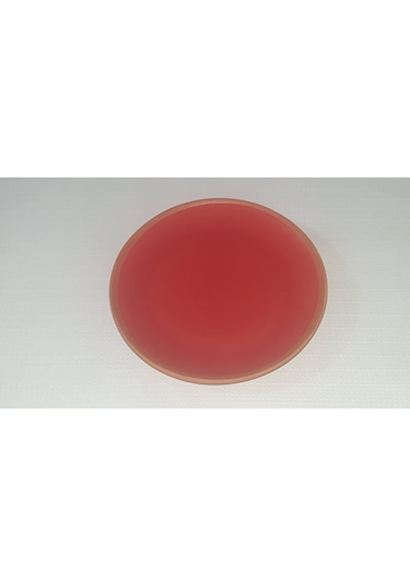 Seramik Sunum Tabağı 18 Cm Kırmızı