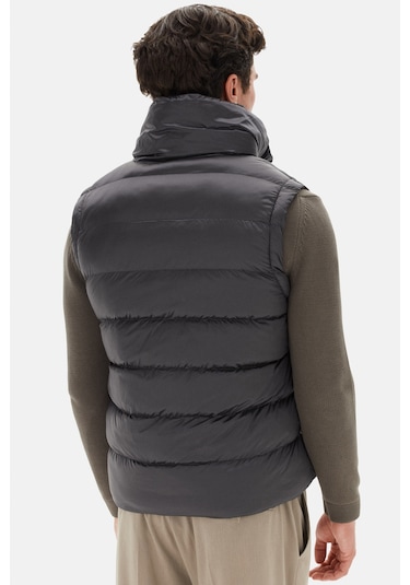 Twn Slim Fit Antrasit Düz Yelek Mont 3ecy70501502m Antrasit