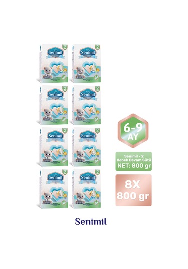 Senımıl 2 Bebek Sütü 800 G 8 Adet