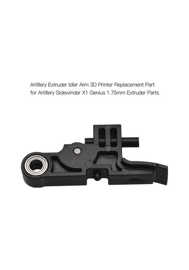 Dancemonkey Siyah Abs Malzemeden Ekstruder İdler Kolu, 10.9x6.6x1cm, 7g Ağırlık, Yeni Tasarım