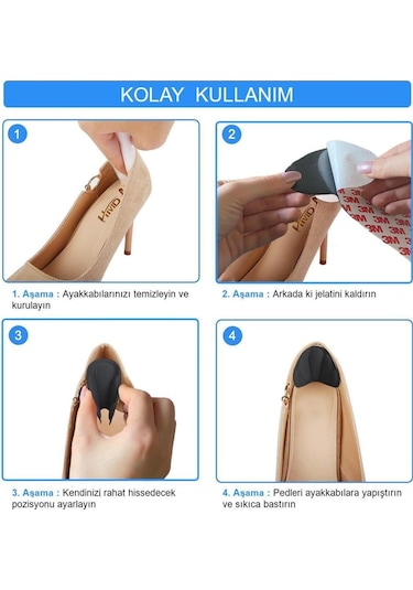 Active Team Topuk Koruma Numara Küçültme ve Ayakkabı Vurma Önleyici Ped